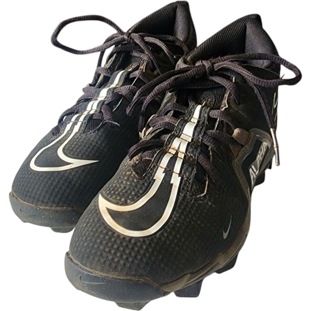 Nike Boys Alpha Menace 3 Shark‎ CV0581-001 Black Football Cleats Shoes Size 5.5Y